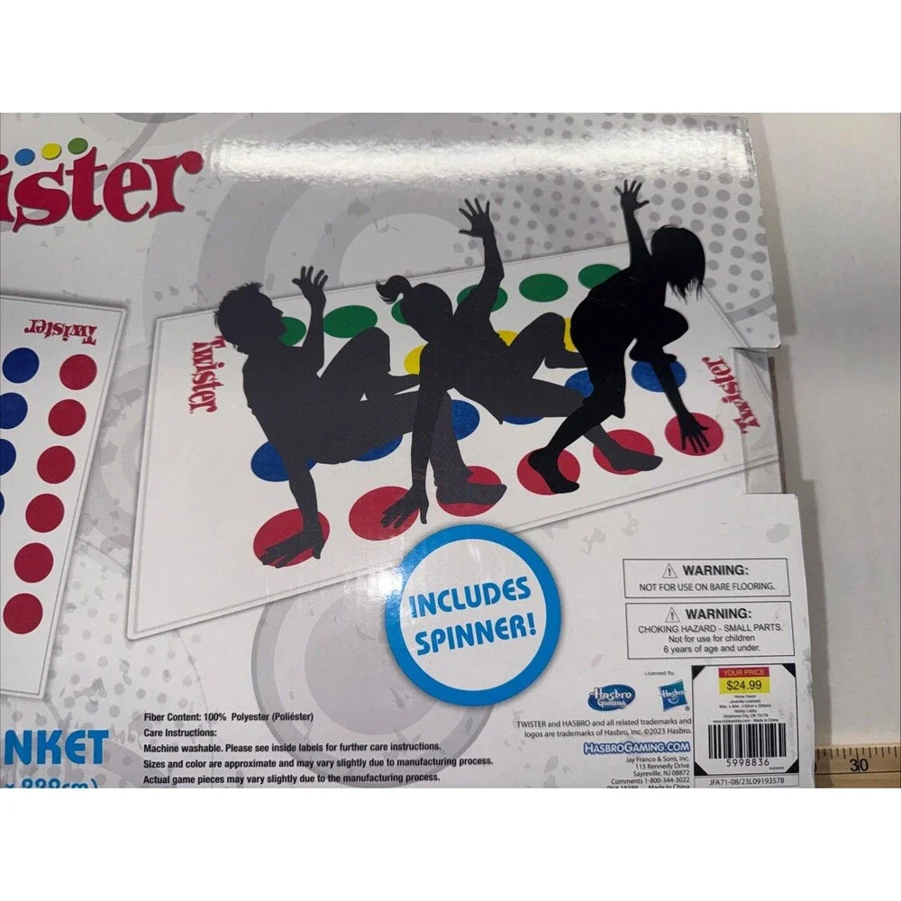 Hasbro Twister Game Blanket BRAND NEW 60